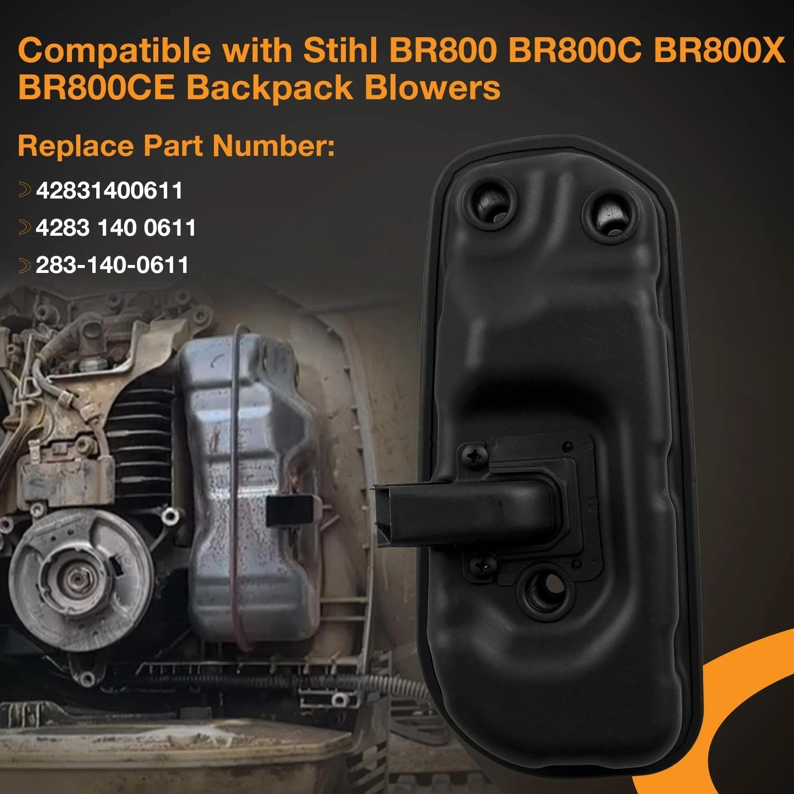 Muffler for Stihl BR800 BR800X BR800C BR800CE (2017-2023)