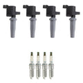 Set of 4 Ignition Coils & NGK Iridium Spark Plugs for Tribute 2.5 L4 (2001–2008)