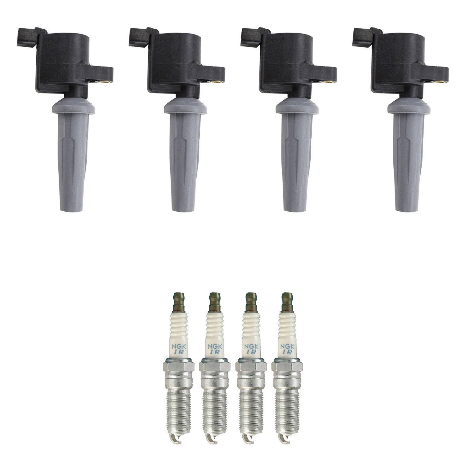 Set of 4 Ignition Coils & NGK Iridium Spark Plugs for Tribute 2.5 L4 (2001–2008)