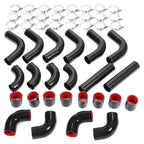 12Pcs Turbo 2.5" Aluminum Intercooler Piping Kit for Universal Fit
