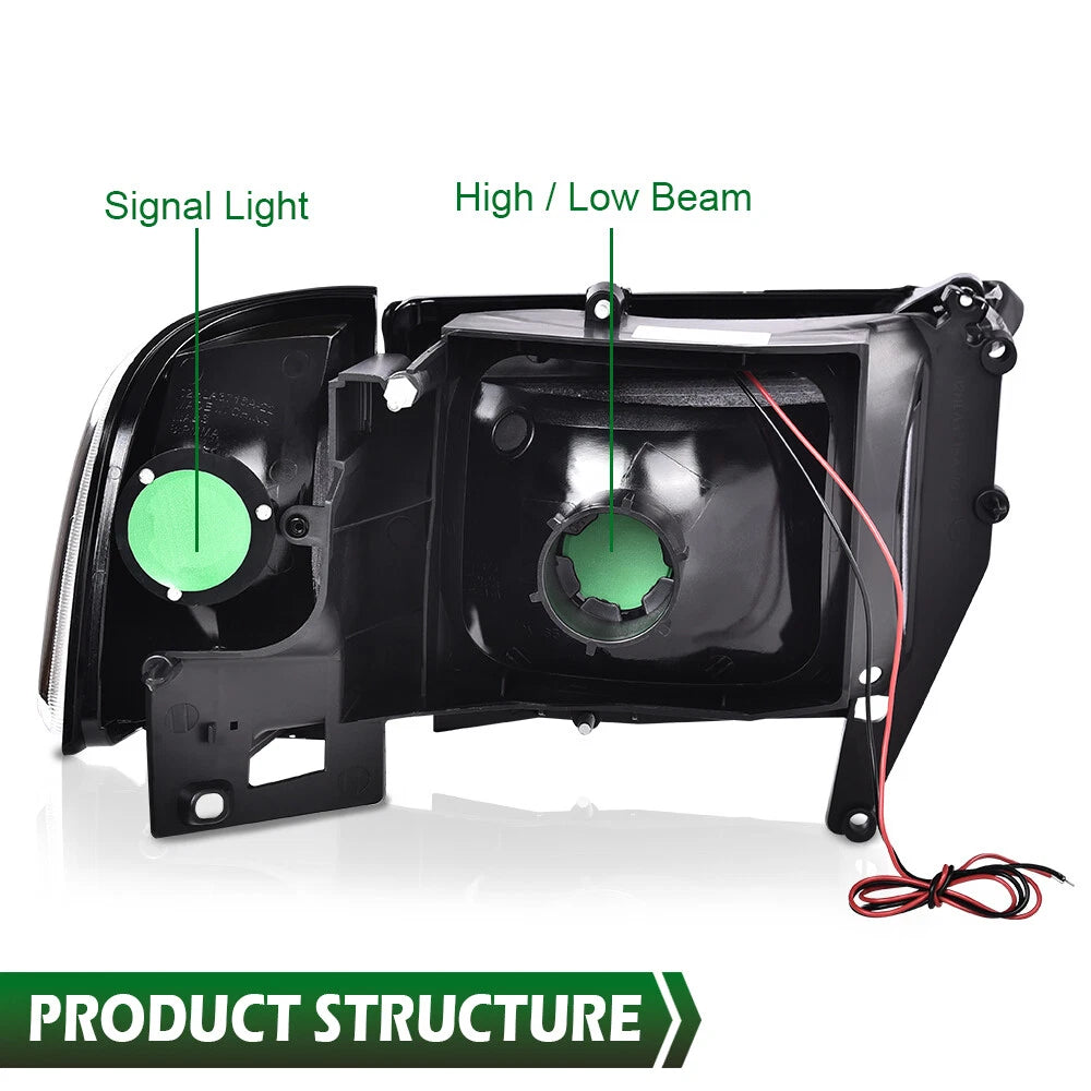Set of 2 LED Headlights for Dodge Ram 1500 2500 3500 (1994–2002)
