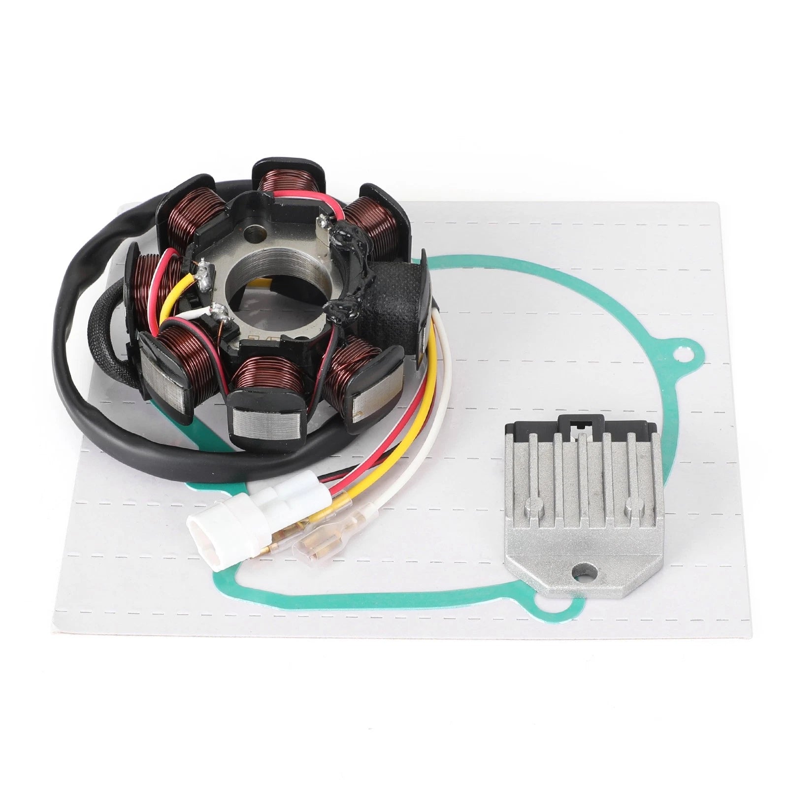 Magneto Stator + Voltage Rectifier + Gasket for EXC 250 MXC 450 (2000–2004)