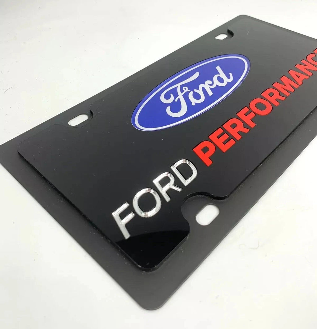 Premium License Plate Frame with Logo for Ford Performance (2000–2024)