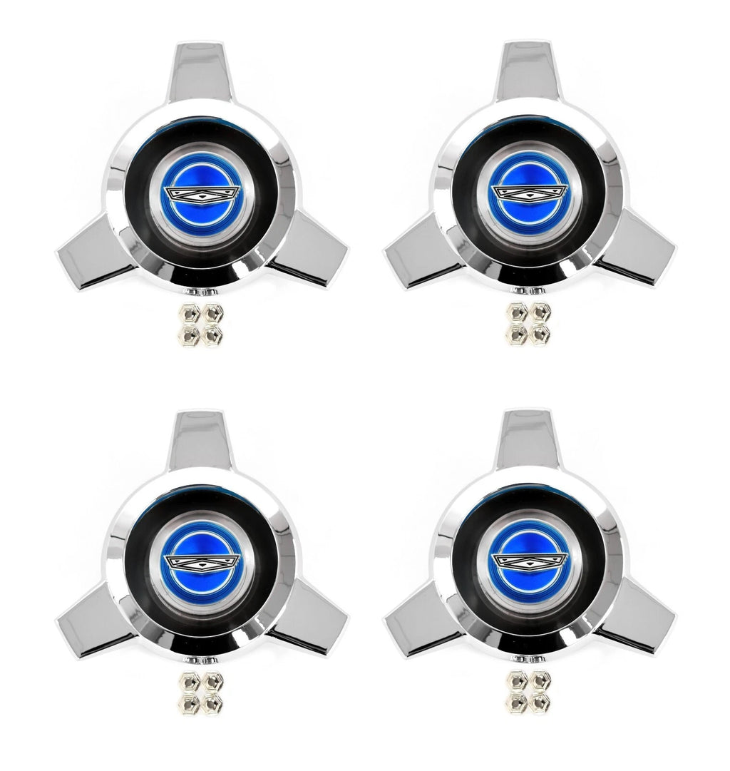 Wire Hub Cap Center Spinner Blue Replacement for 1965–1966 Ford Mustang