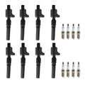 Set of 8 Ignition Coils & 8 Iridium Spark Plugs for Ford
