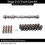 Stage 2 Cam Kit for 1999-2013 Silverado Sierra 4.8L 5.3L 6.0L Engines