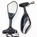 LED Turn Signal Side Mirrors for Suzuki GSXR 600 750 1000 (2001–2005)