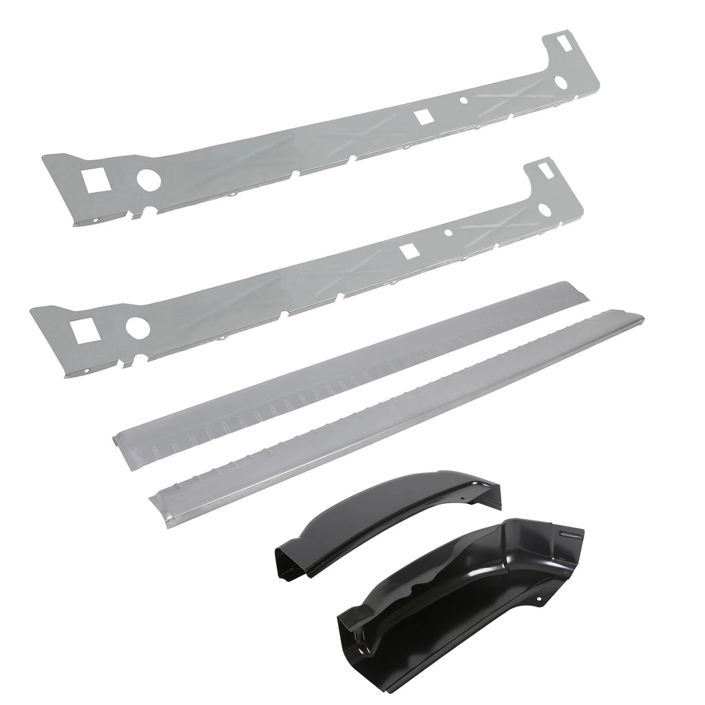 Set of 2 Inner & Outer Rocker Panels with Cab Corners for Chevy Silverado (1999–2007)