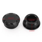 Aluminum Black Frame Hole Caps Plugs for Kawasaki Ninja 250 400 (2018–2022)