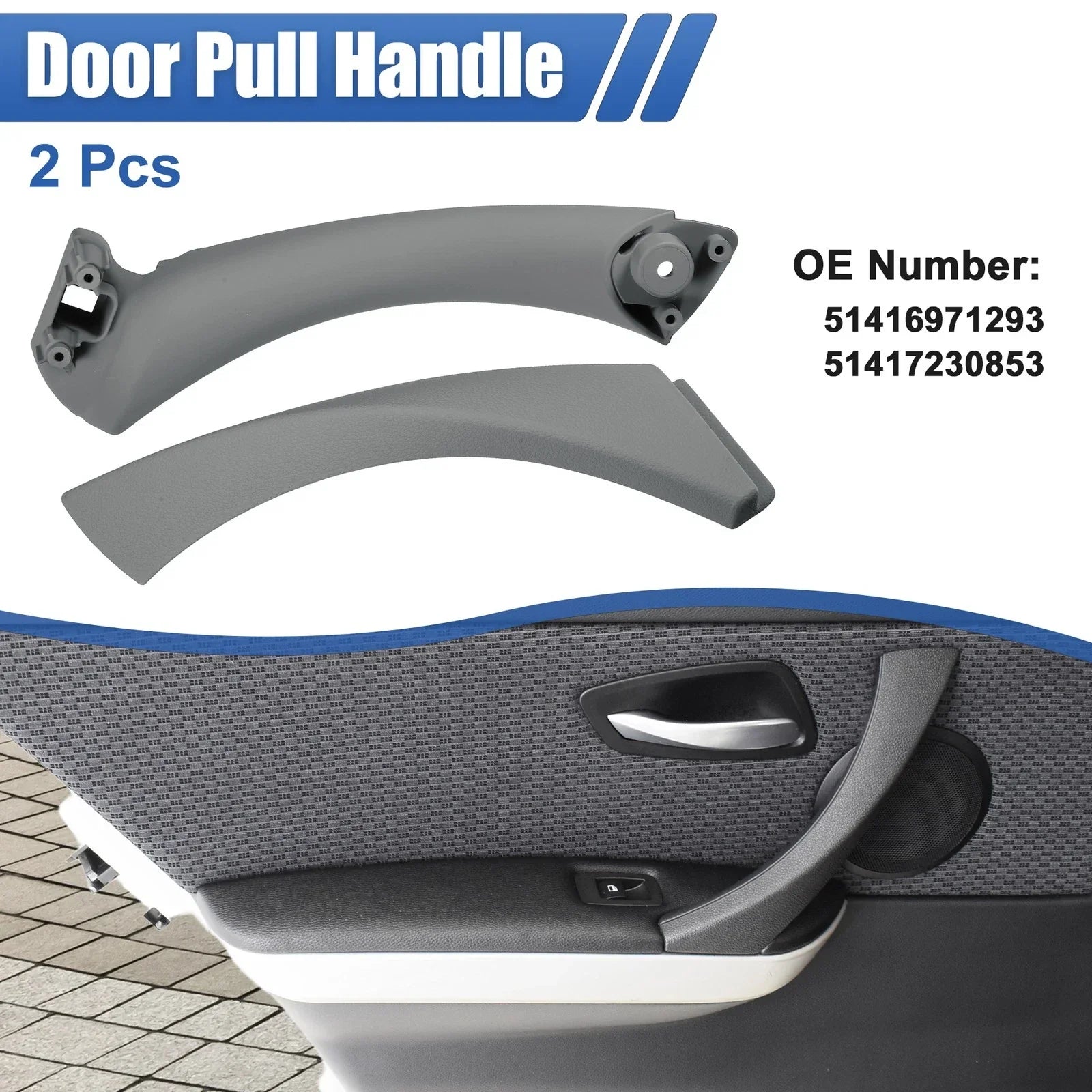 Car Interior Door Handle Left Side Pull for BMW 328i (2007-2012)