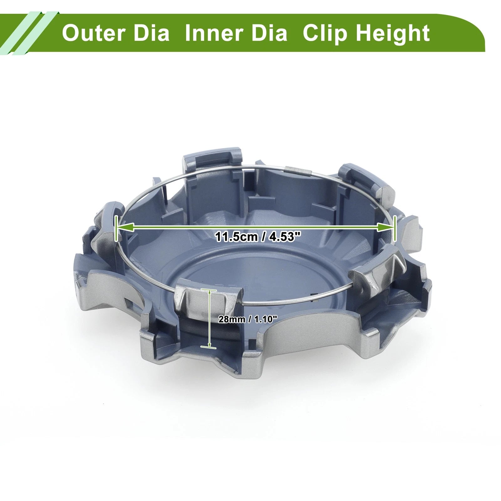 1 Pc Wheel Center Cap No. 4260B60230 for Lexus LX570 (2013–2015) Titanium Tone