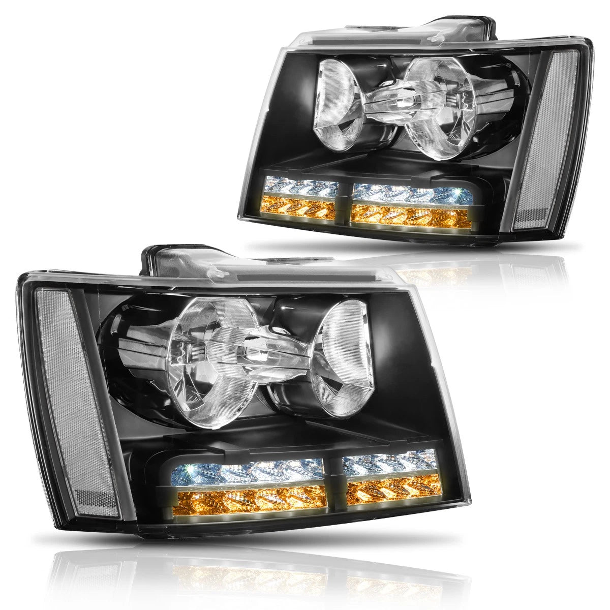 LED DRL Turn Signal Headlight for Tahoe/Suburban (2007–2014)
