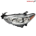 Left Headlight for Mazda 6 (2014–2017) Halogen Clear Lens Black Housing