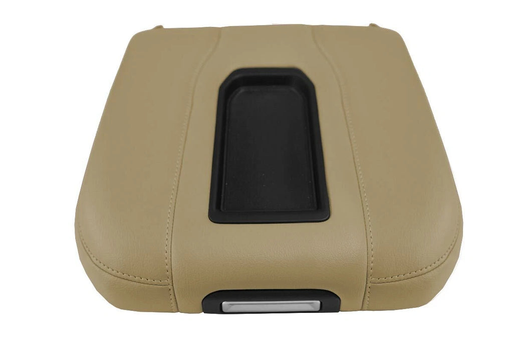 Leather Console Lid Bucket Cover for Chevrolet Silverado (2019–2020) Beige