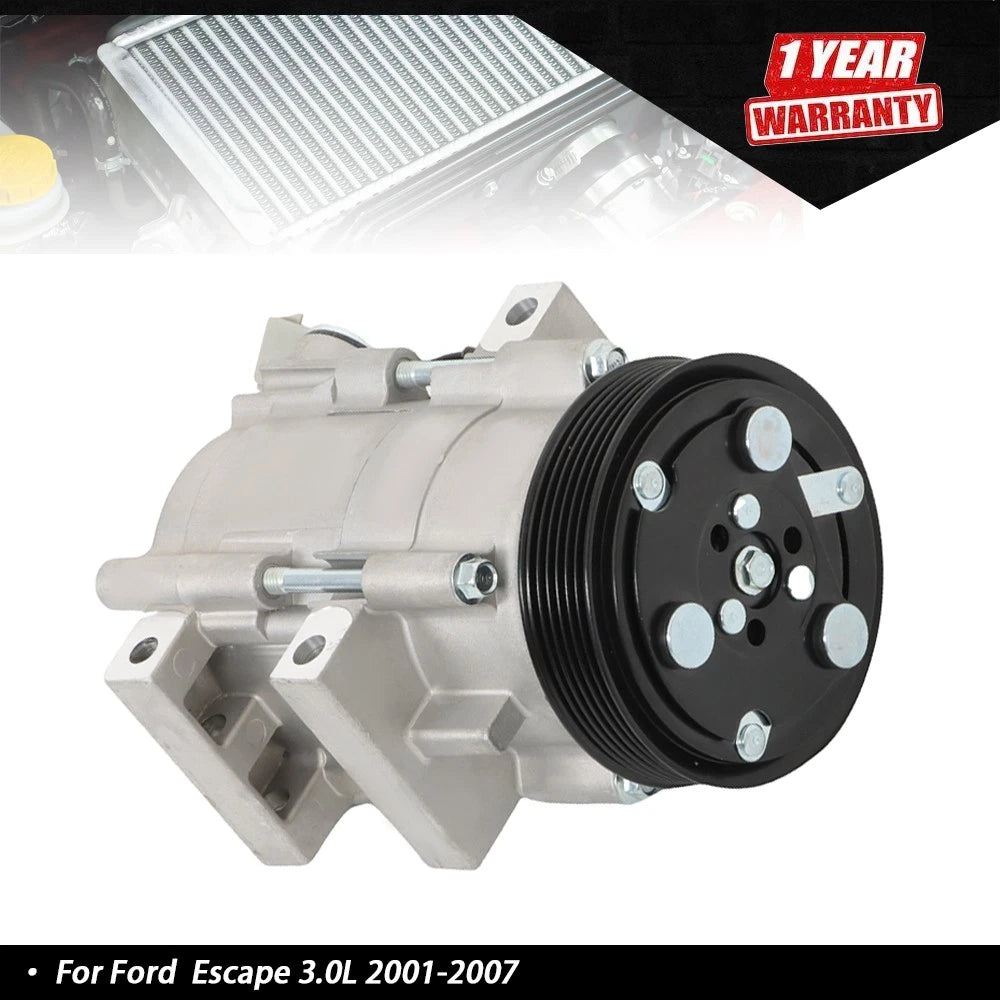 A/C Compressor with Clutch for Ford Escape Mazda Tribute (2001–2007)
