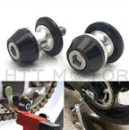 2X CNC Swingarm Spools Sliders for Universal Motorcycle 6MM Black