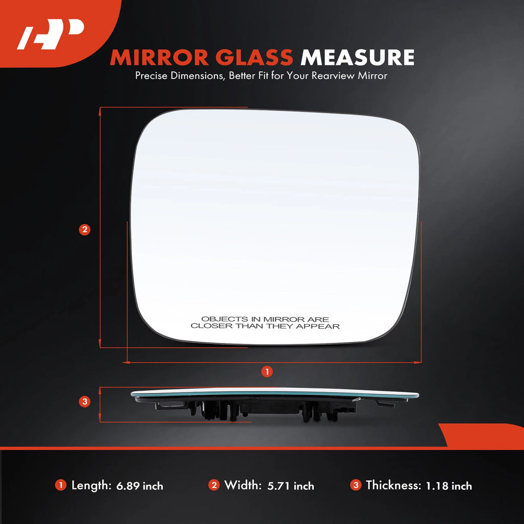 Heated Passenger Power Mirror Glass for Jeep Renegade (2015–2023)