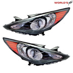 Black Amber Corner Headlights for Hyundai Sonata (2011–2014)
