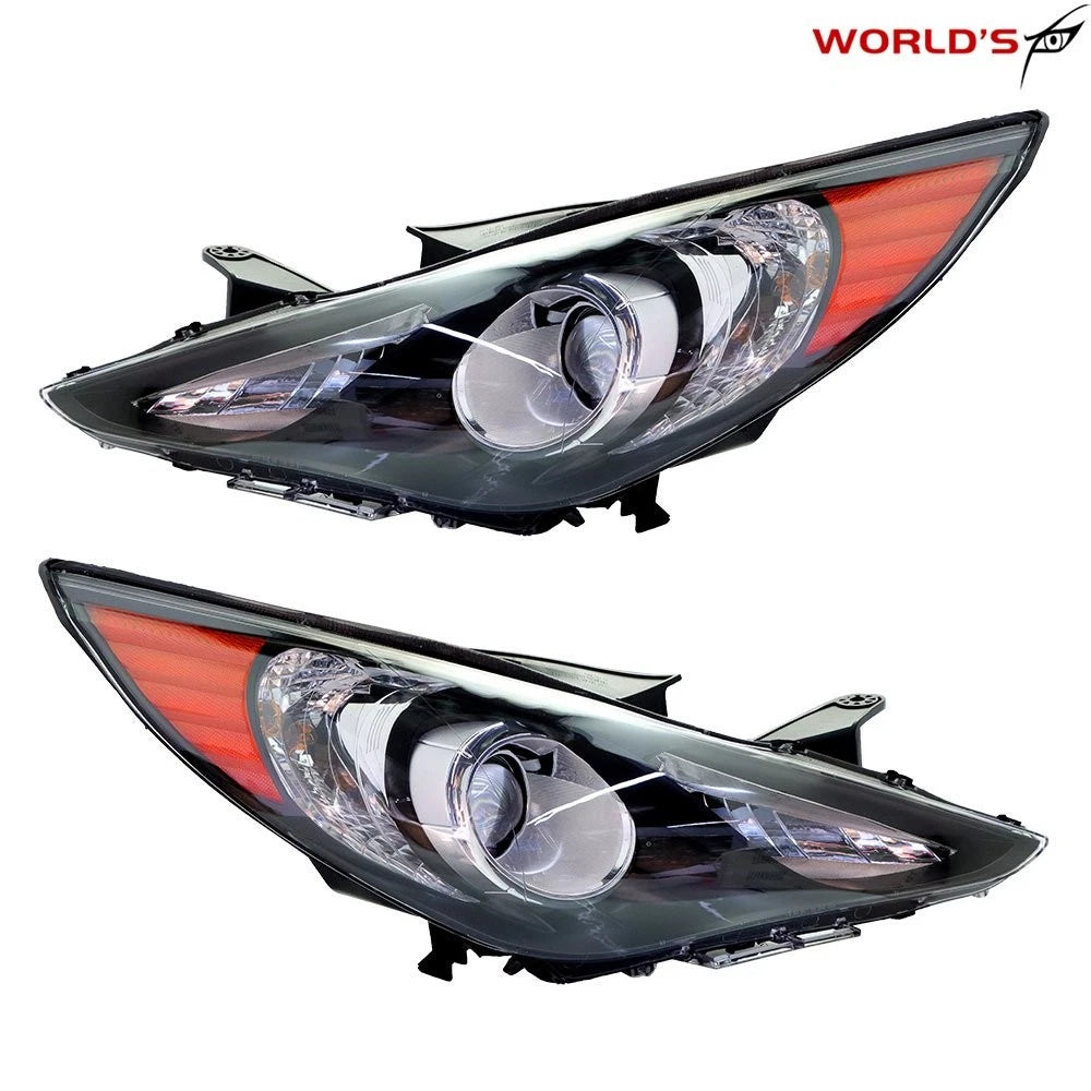 Black Amber Corner Headlights for Hyundai Sonata (2011–2014)