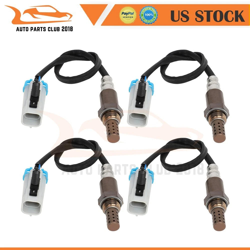 Set of 4 O2 Oxygen Sensors for GMC Sierra 1500 4.8L (2000–2002)
