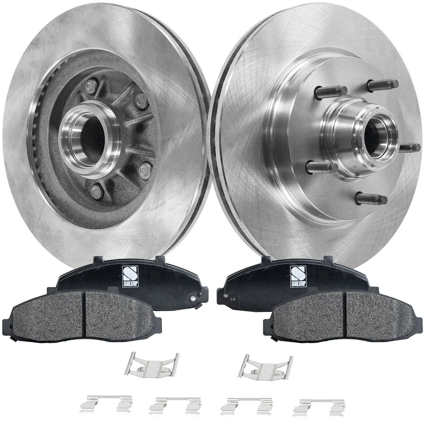 Disc Brake Rotor and Pad Kit for Ford F-150 (1997–1999) Front 12.13 in.