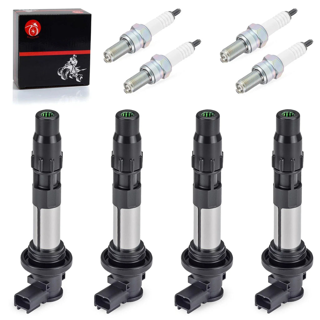 4x Ignition Coils Iridium Spark Plugs for Suzuki GSX-R750 K8/K9/L0 (2008–2013)