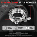 3" OD V-Band Turbo Clamp & Flange Set for Universal Applications (304 SS)