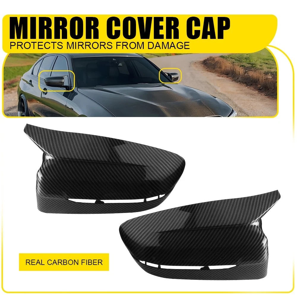 2X Carbon Fiber Mirror Covers for BMW 4 Series G22 G23 (2021–2025)