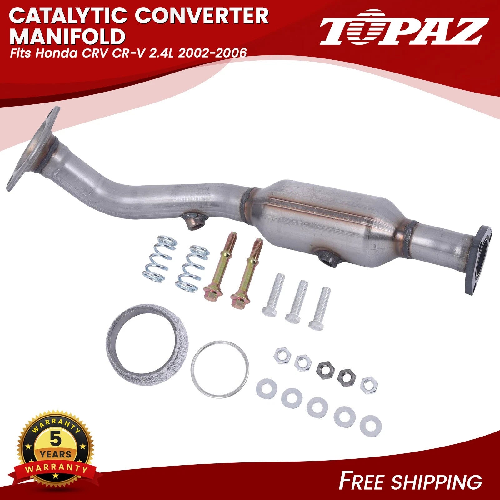 Catalytic Converter Manifold for Honda CR-V 2.4L (2002–2006)