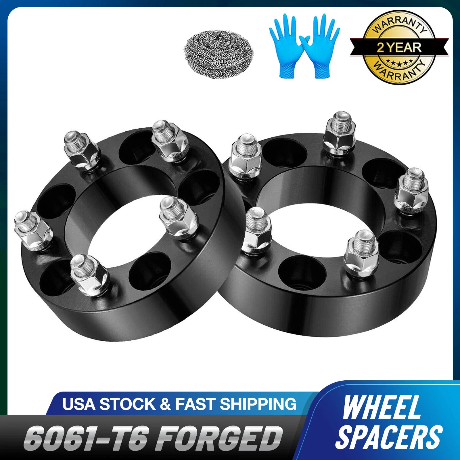 2X 1.5 Inch Wheel Spacers for Ford Ranger Mustang Jeep Wrangler (YYYY–YYYY)