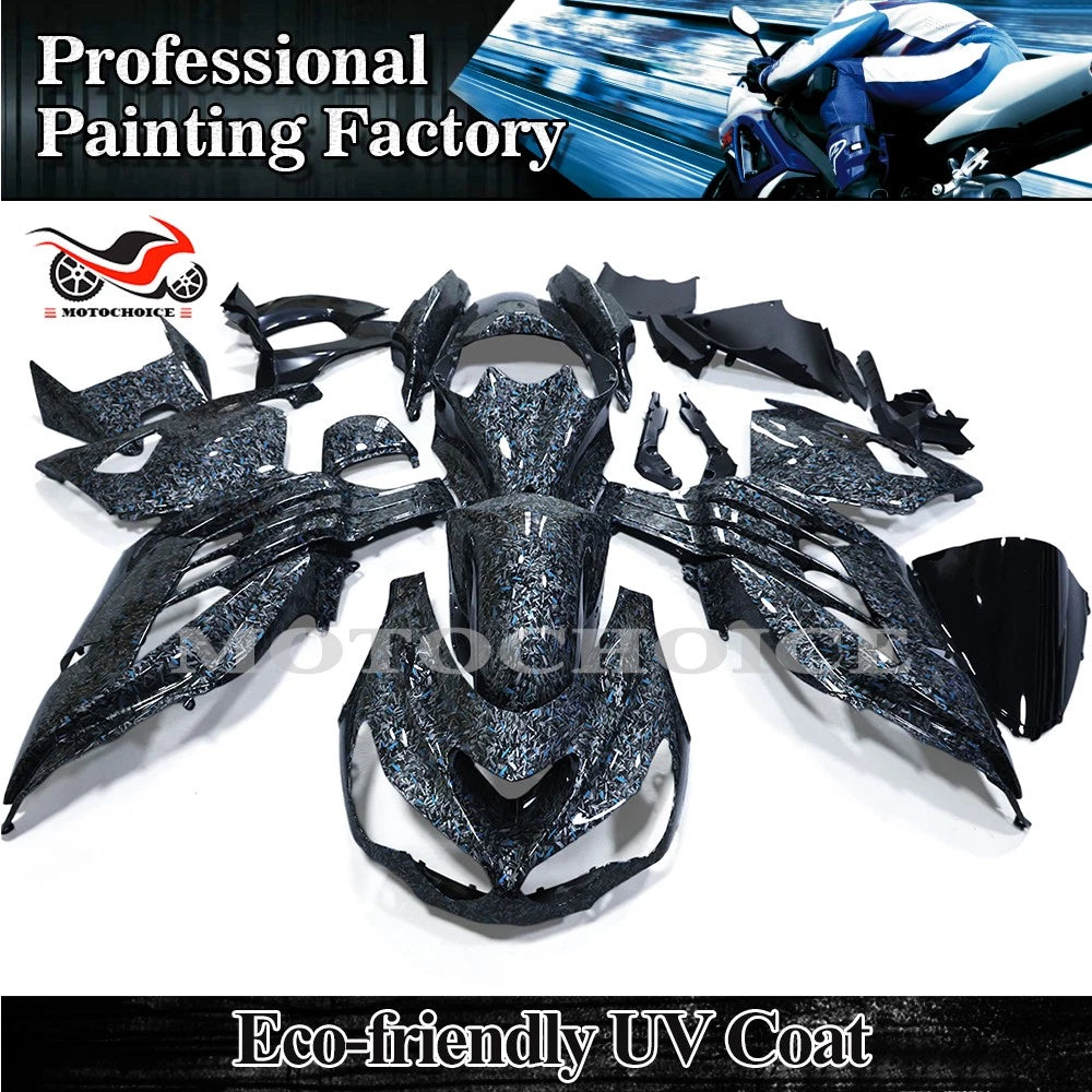 Forged Carbon Fiber ABS Fairing Kit for Kawasaki Ninja ZX14R (2012–2022)