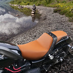 Driver & Passenger Seat for Harley Dyna Fat Bob Low Rider (2006–2017) Orange