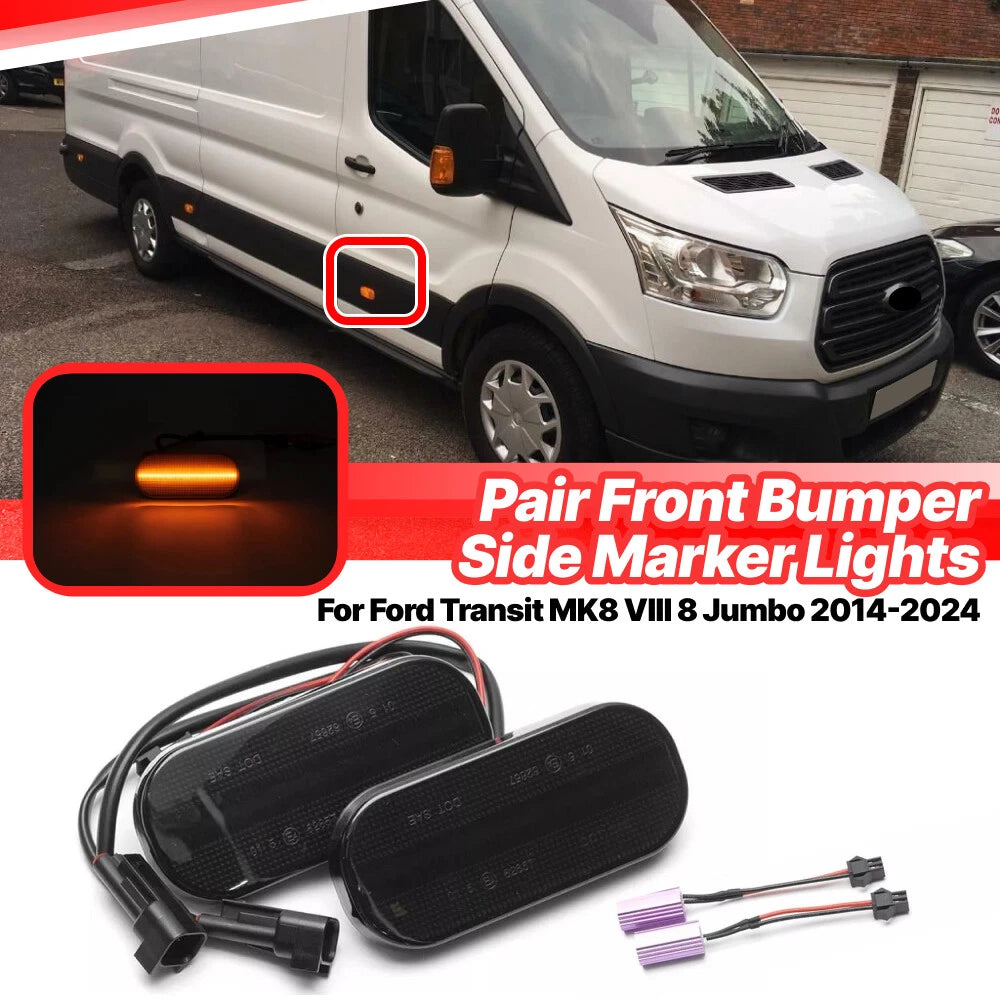 BK315442CA Smoke Amber LED Side Marker Light for Ford Transit MK8 (2014–2014)