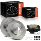 Set of 2 Rear Disc Brake Rotors & Ceramic Pads for Subaru Outback Legacy (2015–2022)