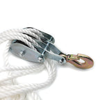 2 Ton 4000LB Hoist Pulley Block and Tackle Rope 65FT 7:1 Lifting