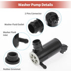 Windshield Washer Pump w/ Grommet for Honda Fit (2007-2020)