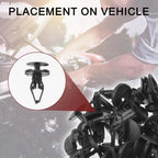 50 Pcs Front Fender Skirt Clip for Chevrolet GMC C K Trucks (2007–2008)