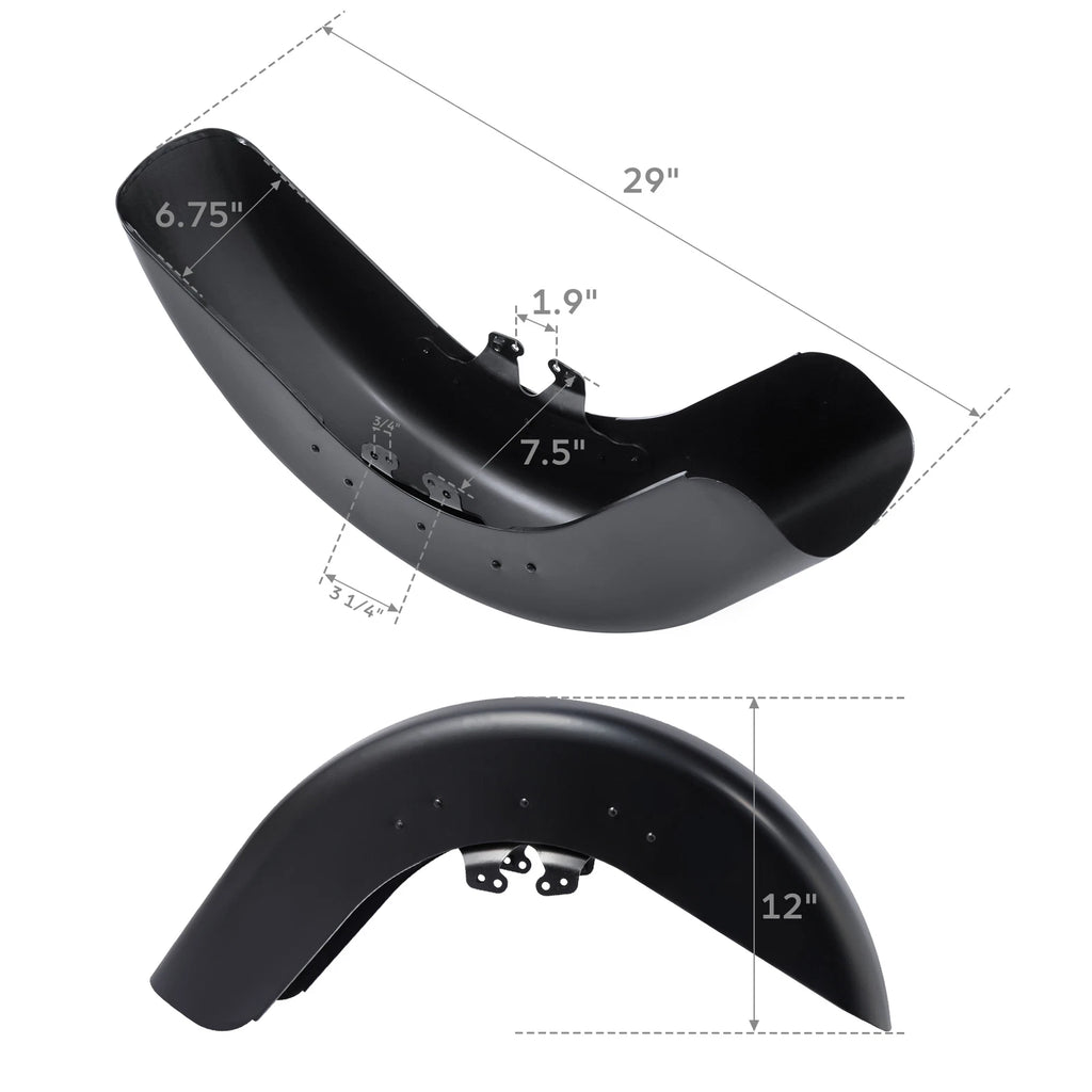Unpainted Front Fender for Harley Davidson Touring Road Glide (2014–Present)