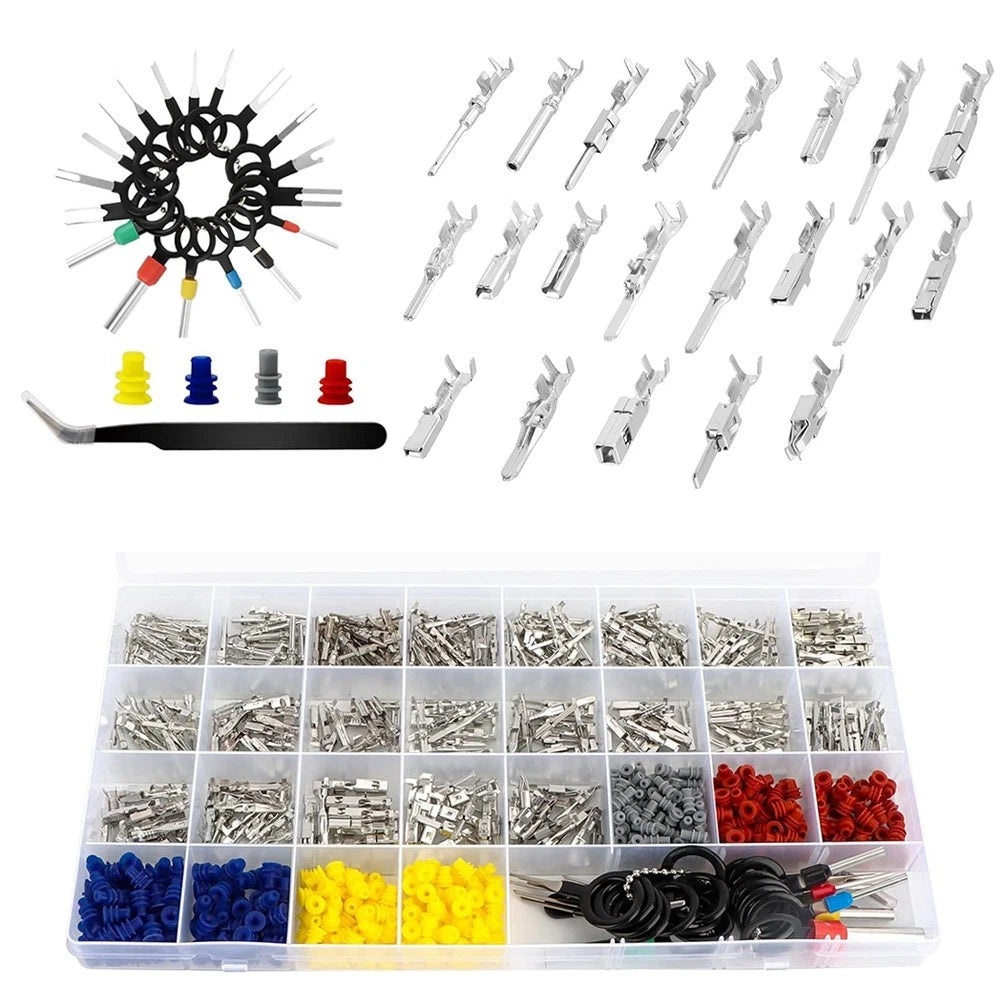 799 PCS Connector Terminal Pin Kit for Motorcycles Cars Marine