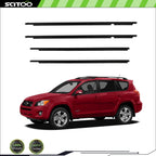 Set of 4 Window Scraper Seal Belt Weatherstrip for Toyota RAV4 (2009–2012)