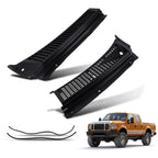 Set of 2 Windshield Wiper Vent Cowl Screen Cover Panels for Ford F250 (1999–2007)
