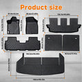 7PCS TPE Floor Mats & Trunk Cargo Liners for Toyota Highlander (2008–2013)