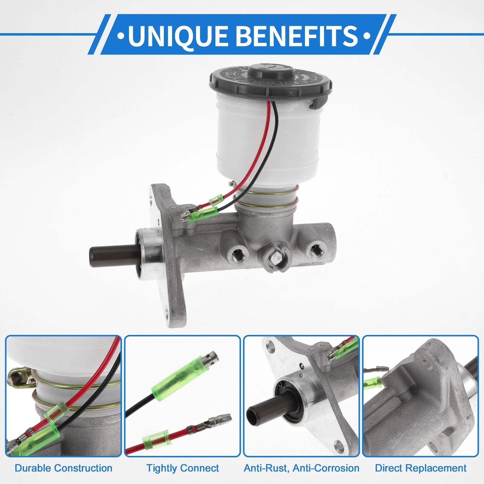Brake Master Cylinder with Reservoir No. 46100SM4A03 for Honda Accord (1990–1995)