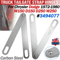 2X Tailgate Hinge Straps 3494077 for Dodge Ram W150 D150 W250 D250 (1972–1980)