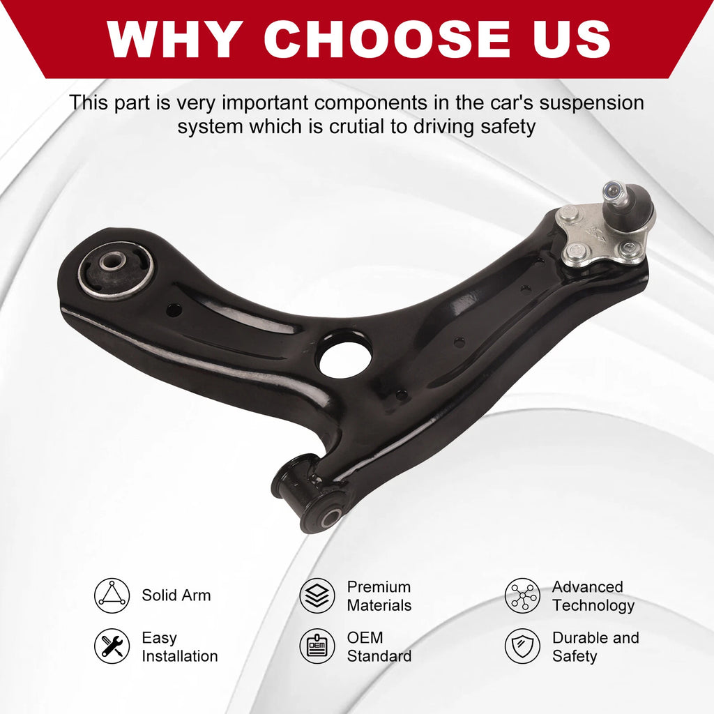 Lower Control Arm Front Left for Audi A1, VW Polo (2013-2017)