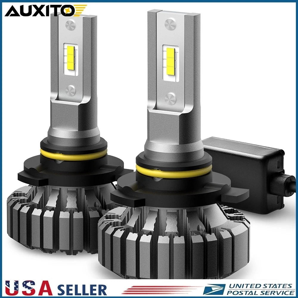 2X 9012 LED Headlight Bulbs for HIR2 AUXITO (High Low Beam)