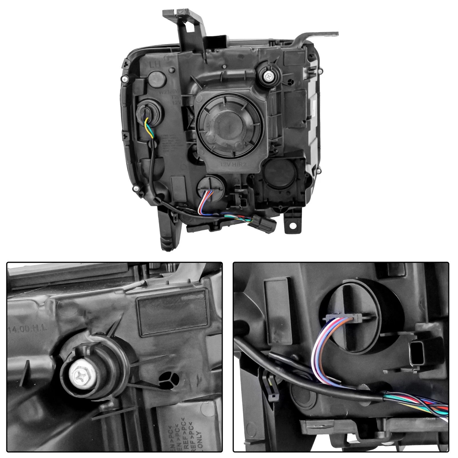 Pair LED Headlights for GMC Sierra 2500HD 3500HD (2015-2018)