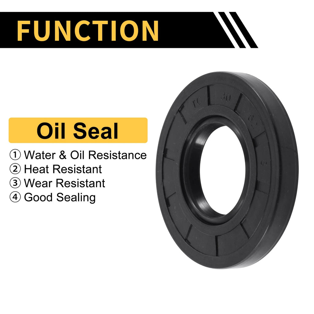 Set of 5 Oil Seal Rotary Shaft Seal NBR Rubber 30x62x8mm