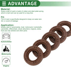 Set of 5 Oil Seals FKM Rubber 17x30x7mm for High Pressure