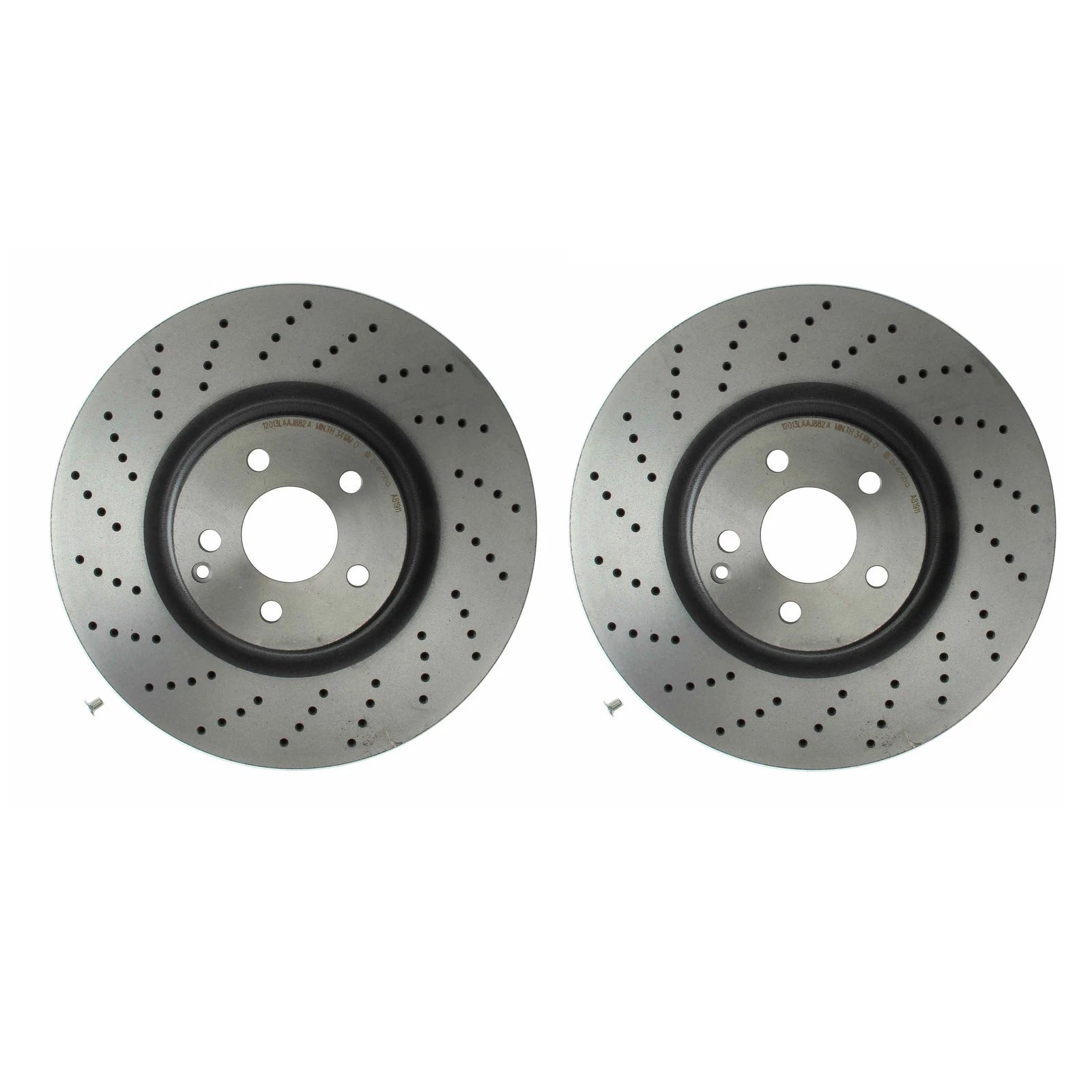 Brembo 2X Front Drilled 360mm Disc Brake Rotors for MB W211 R230 R172